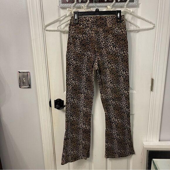 Leopard Print Matching Vest + Boot Cut Pants Set Western - Picture 12 of 16